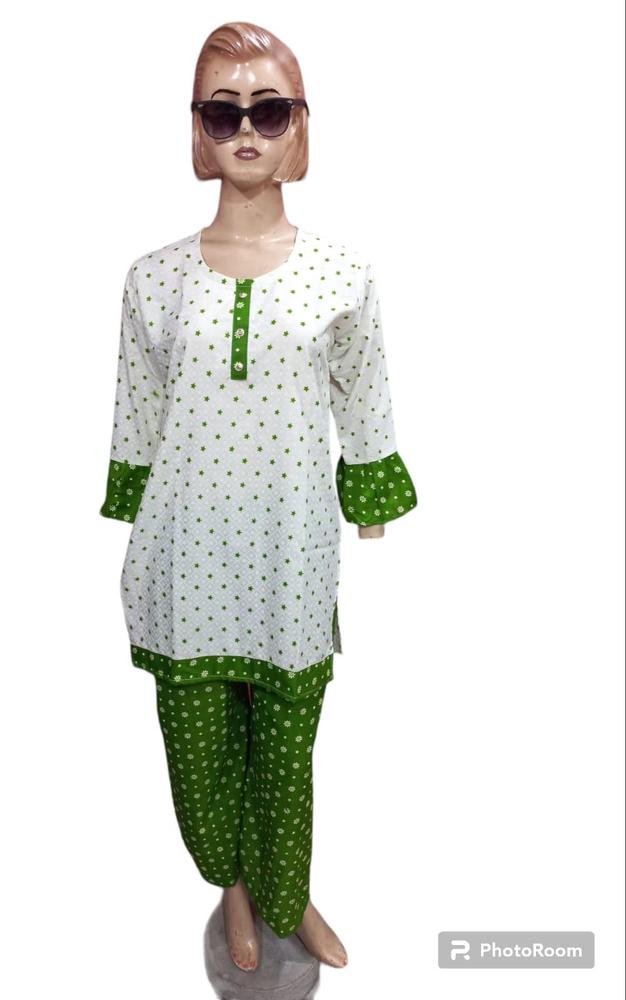 2pcs women stitched Lawn Printed suit