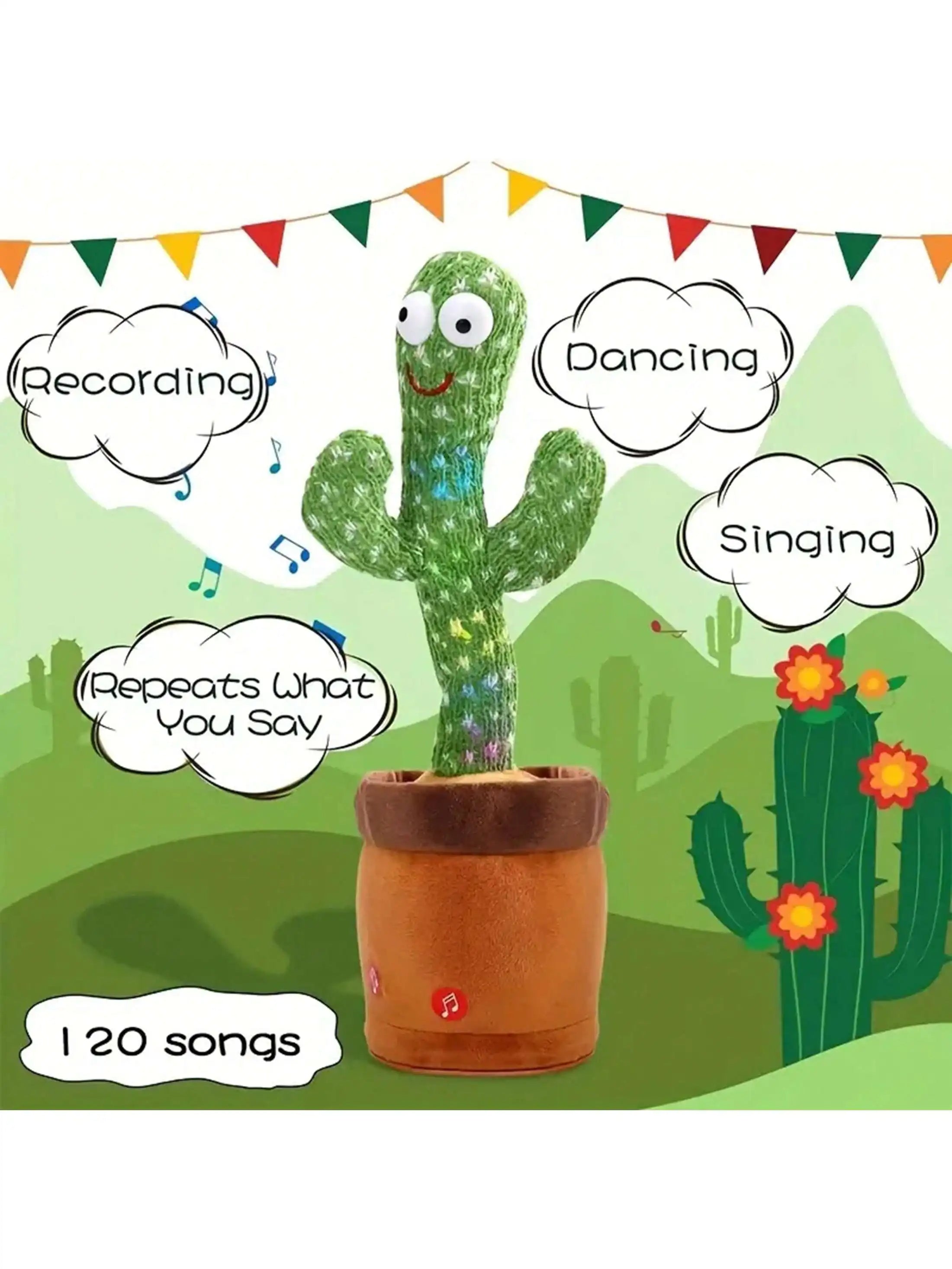 Dancing Talking Cactus Toys For Baby