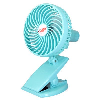 Mini Mute Clip Fan Rechargeable Silent 4 Blades Baby Stroller Fans Portable Air Cooling 3 Speeds Desk USB Fan with USB Output - Zambeel