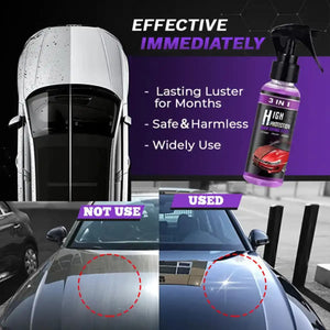3 in 1 High Protection Car Ceramic Coating Spray - Free Delivery