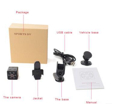 SQ11 Camera Motion DV Wireless Mini Camera Recorder IR Night Vision 1080P Small Camera - Zambeel